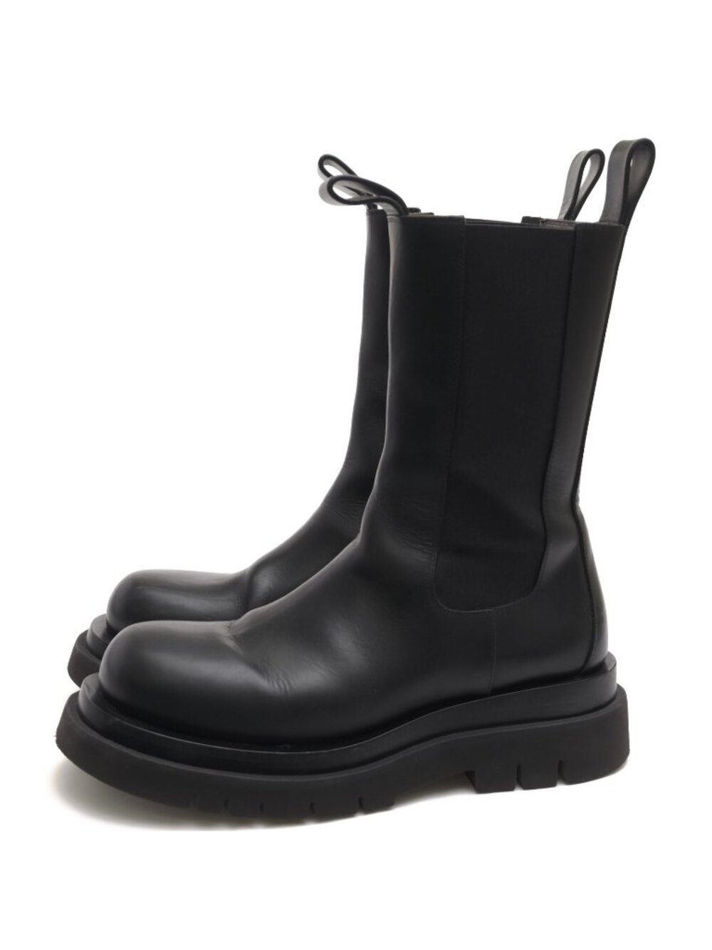 Bottega Veneta Side Gore Boots Shoes Leather Black Vifh 0 Lug in Lag Slip-on